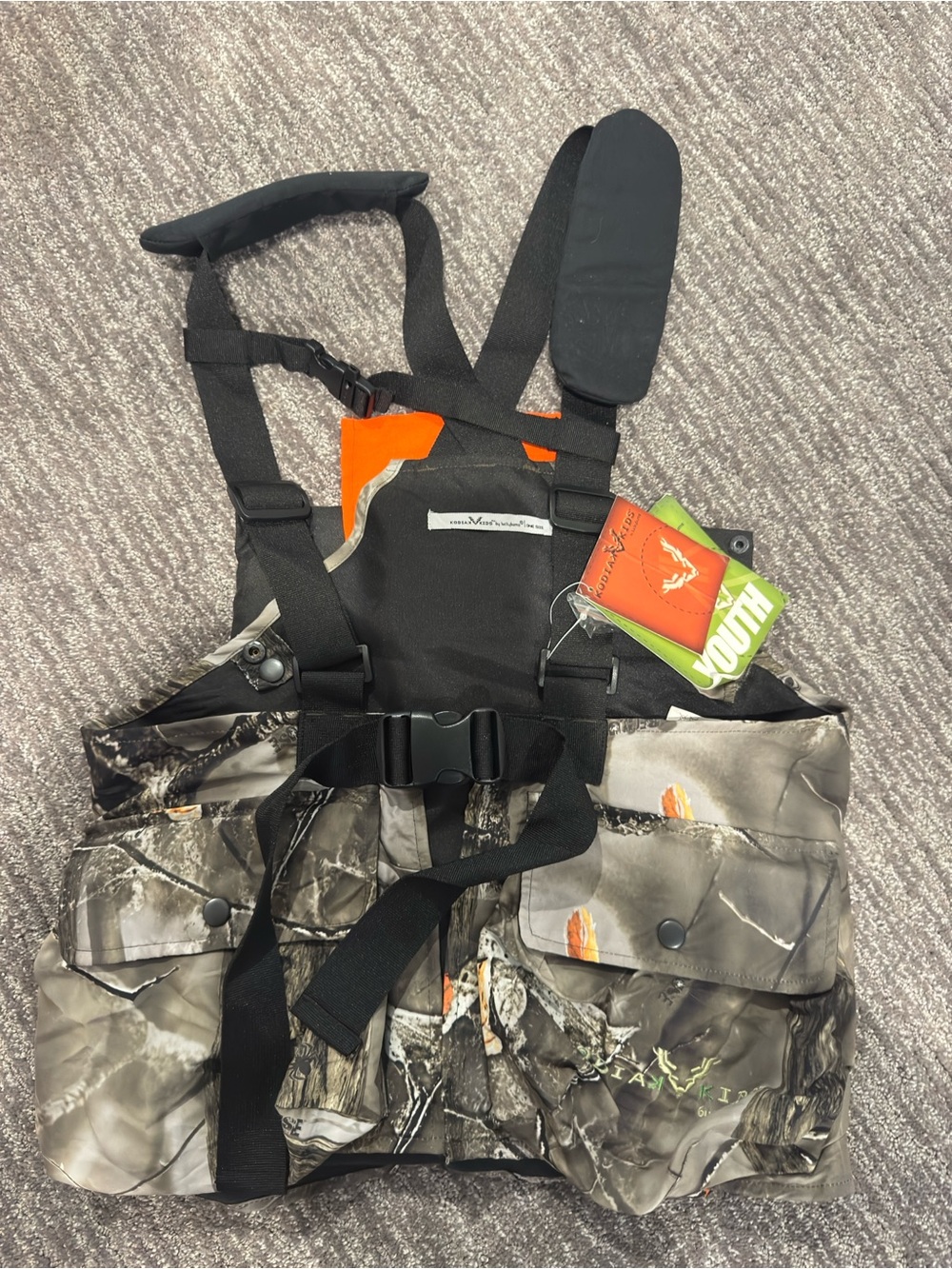 NEW Kodiak Kids Luckybums Youth Turkey Vest Camo Hunting Fishing Outdoor Gear
